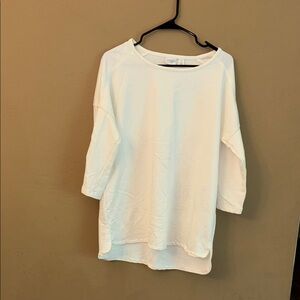 Chico's Cream Long Sleeve Top